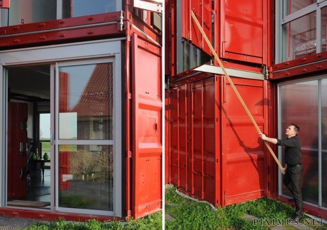 House Built with Containers 