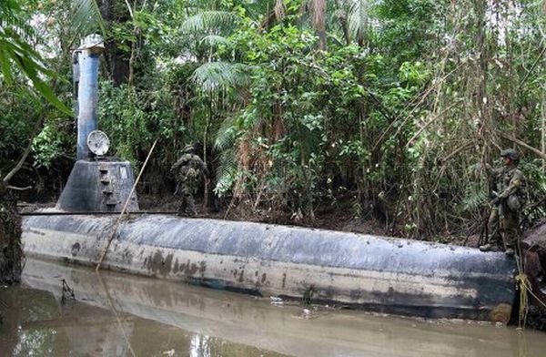 Drug Submarine Seized by Colombian Navy 