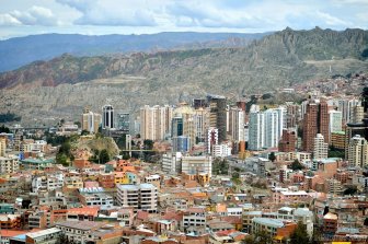 La Paz - the capital of the world's most mountainous with altitude