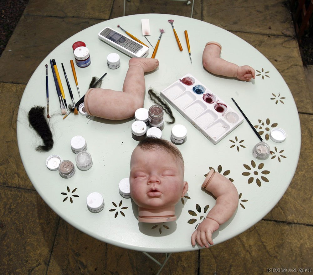 Creepy but Incredibly Realistic Reborn Baby Dolls  