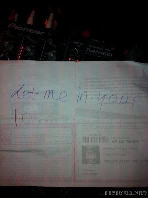 Notes & Signs Found Around the DJ Booth, part 2