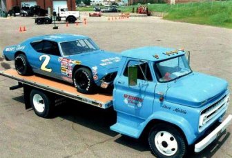 NASCAR hauler from the past