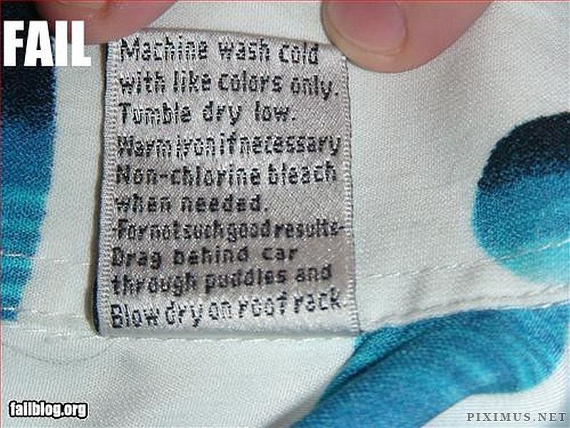 Humorous Laundry Tags  