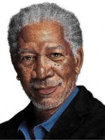 Morgan Freeman in MS Paint 
