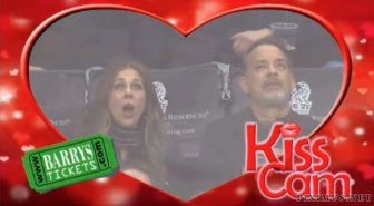 Tom Hanks And Rita Wilson Get Caught By Kiss Cam 
