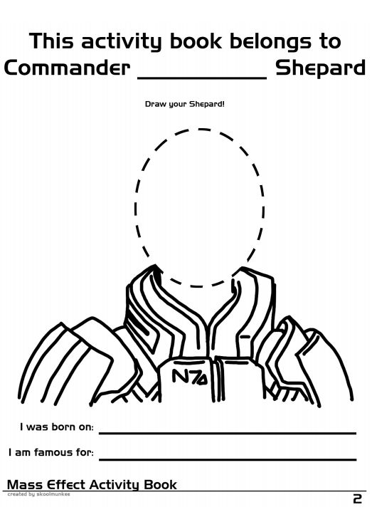 Mass Effect Coloring and Activity Book 