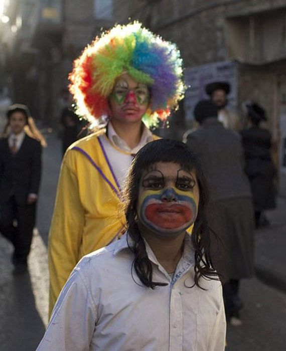 Wasted Israelis During the Purim Celebration