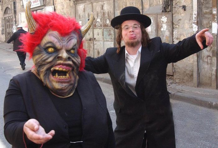 Wasted Israelis During the Purim Celebration