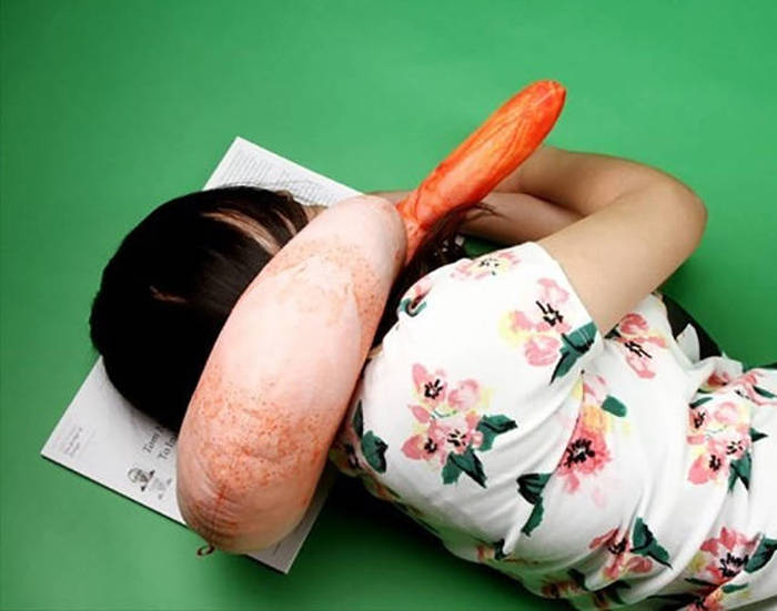 You Can Thank Japan For This Inflatable Shrimp Shaped Pillow