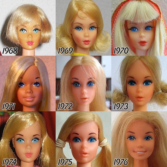 See The Evolution Of Barbie Over The Years