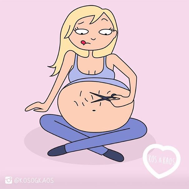 Mom Describes Everyday Pregnancy Problems Using Illustrations