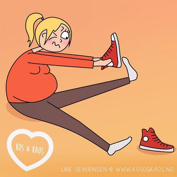 Mom Describes Everyday Pregnancy Problems Using Illustrations