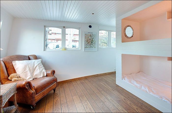 Old Barge Gets Transformed Into A Luxurious House