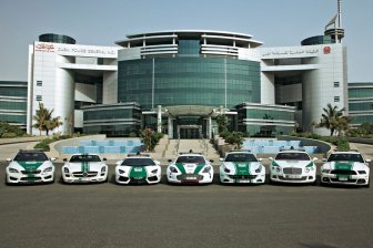 Super cars of Dubai Police