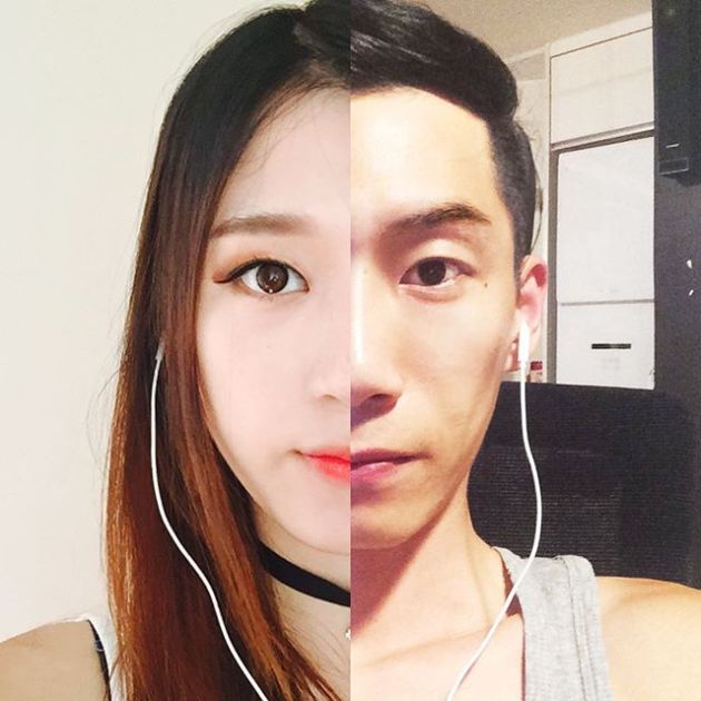 Long Distance Couple Keeps It Real By Creating Combo Pictures