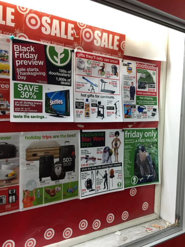 Man Adds Hilarious Fake Black Friday Deals To His Local Target