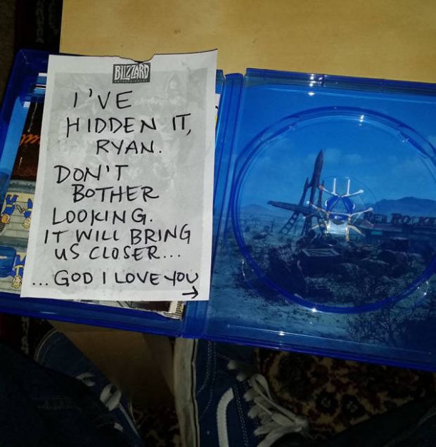 Wife Makes Husband Go Through A Scavenger Hunt To Find Fallout 4, part 4