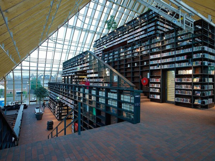 The Netherlands Has A Libary That's Like A Giant Mountain Of Books
