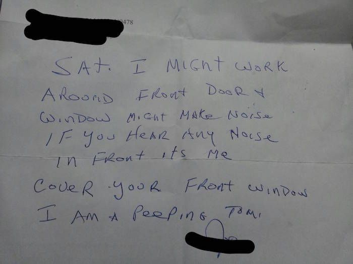 Hilarious And Creepy Notes Landlords Left For Their Tenants