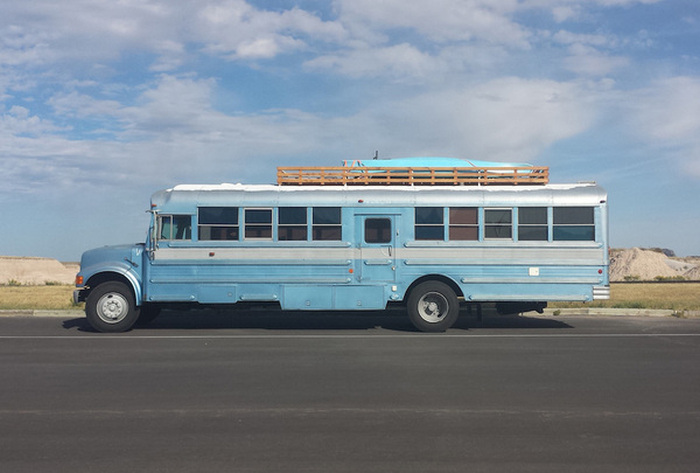 A Few Friends Turned This Old Bus Into A Bachelor Pad On Wheels