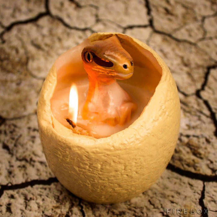 Now You Can Buy A Dinosaur Egg Candle That Hatches As It Melts