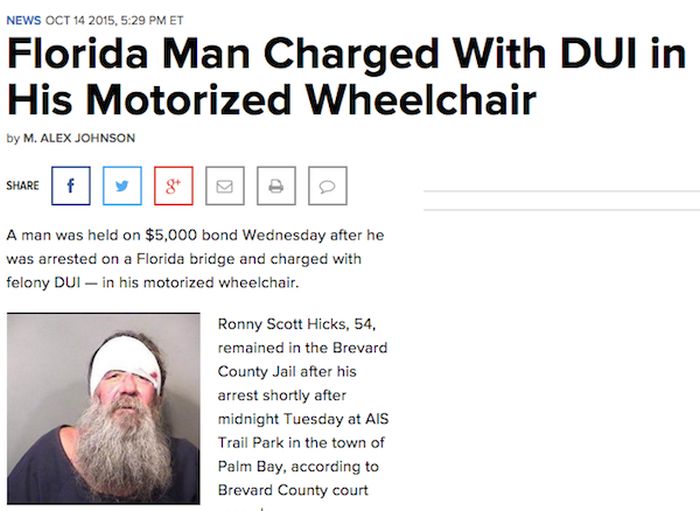Florida Man Continues To Make Headlines Thanks To Ridiculous Crimes