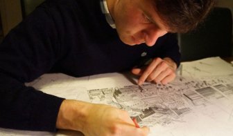 Artist Uses His Incredible Memory To Draw Detailed Cityscapes