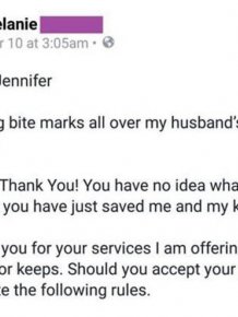 Wife Writes Brutal Letter To Her Cheating Husband's Mistress