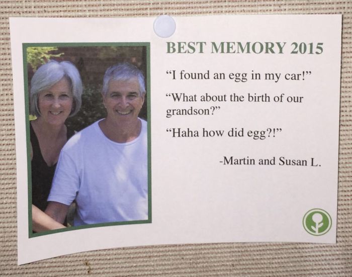 Someone Put Fake Best Memories Of 2015 On A Community Bulletin Board