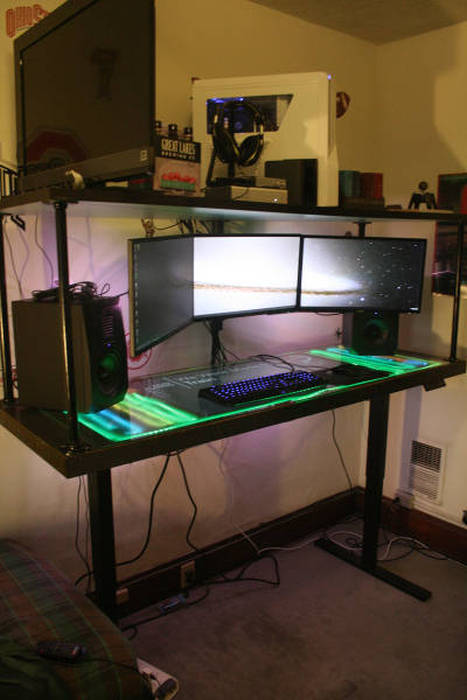 This Self Built Computer Desk Kicks a Ton of Ass