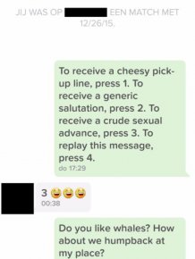 There's A Reason Why This Guy's Tinder Pick-Up Lines Aren't Working