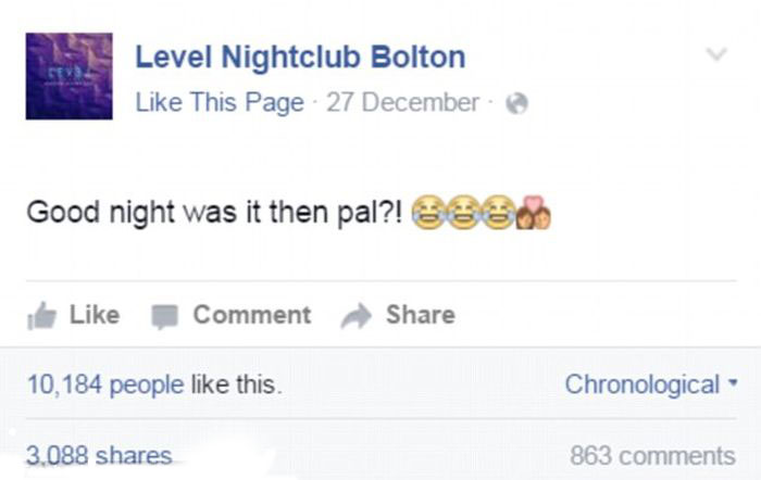 Cheating Boyfriend Begs Nightclub To Take Down A Picture Of Him In The Act