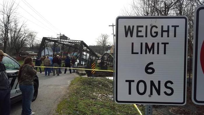 Woman Destroys Bridge With An Overweight Truck