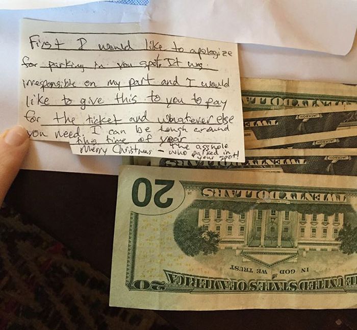 Woman Gets A Nice Surprise After Leaving A Note For A Stranger