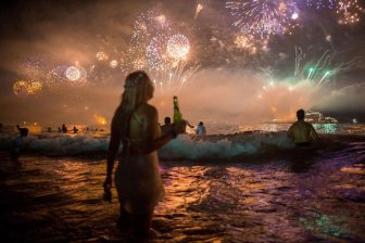 The 2015 New Year’s Eve Celebrations On Copacabana Beach In Brazil