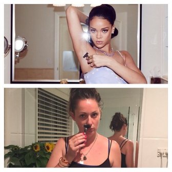 This Woman Recreated Iconic Celebrity Photos With Hilarious Results