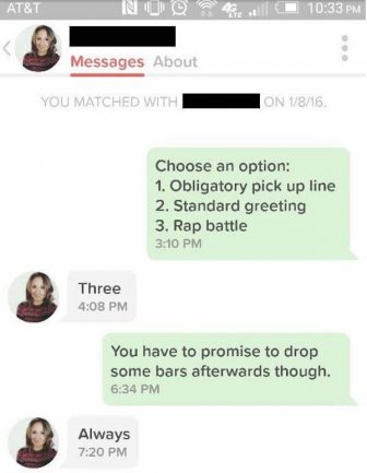 Guy Spits Some Serious Fire As He Challenges A Girl On Tinder To A Rap Battle