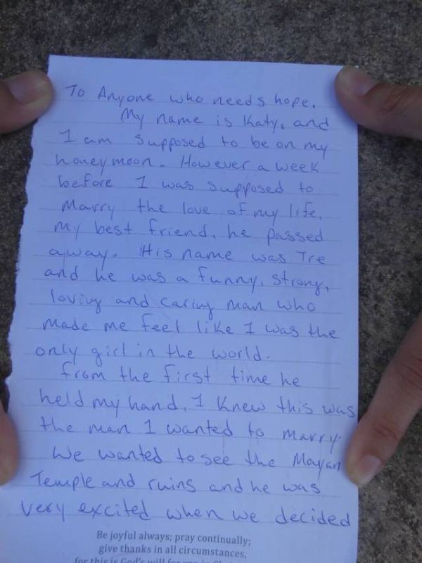 Someone Found A Heartbreaking Note At The Top Of The Mayan Ruins