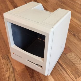 Classic Mac Computer Gets Transformed Into A Cool Trash Can