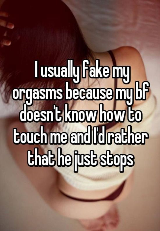 Women Admit The Reasons Why They Fake Orgasms