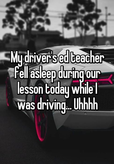 People Reveal Awkward Driver's Ed Confessions