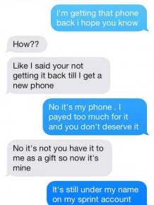 Girl Gets Put In Her Place After Trying To Steal Her Ex Boyfriend's Phone
