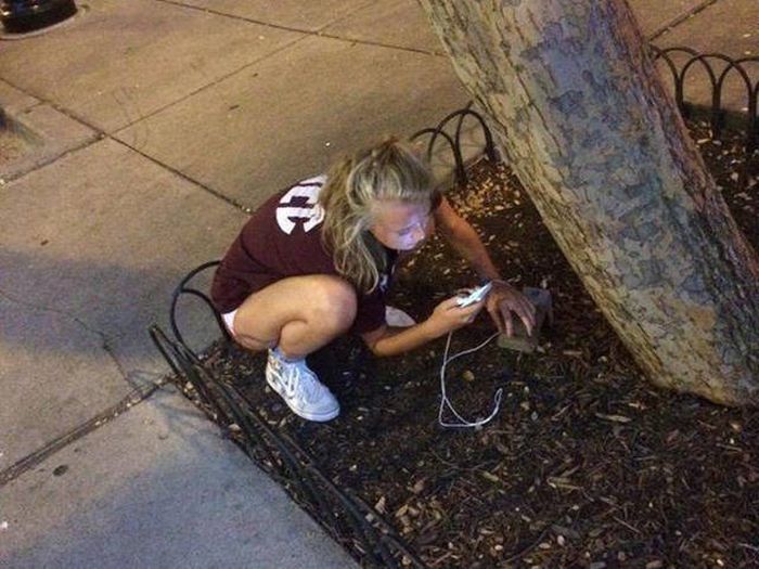 People Who Found Funny Places To Charge Their Phones