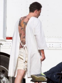 Ben Affleck Got A Giant Phoenix Tattooed On His Entire Back