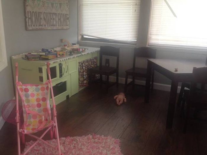Dad Transforms An Entire Room Into A Playhouse For His Kids