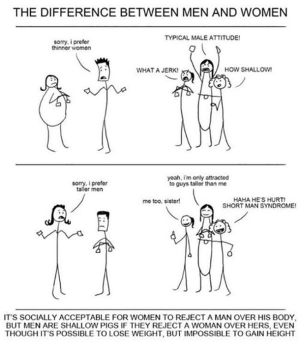You Just Can't Ignore The Big Differences Between Men And Women