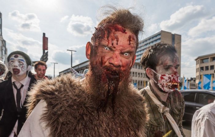 Zombies Creep Through The Streets Of Brussels
