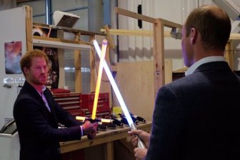 Princes William And Prince Harry Visit The Set Of Star Wars: Episode VIII