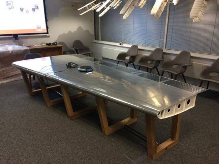 A Company Is Turning Old Airplane Parts Into Awesome Furniture