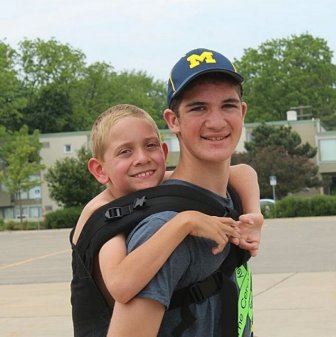 Teen Raises Awareness For Cerebral Palsy By Carrying His Brother 111 Miles